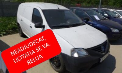 Autoturism marca Dacia Logan Van, a treia licitatie